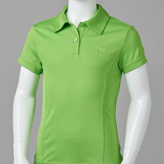 GIRL FITTED POLO LIME GREEN 