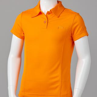 GIRL FITTED POLO ORANGE 