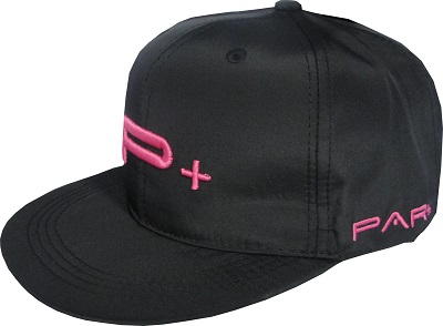 Flat Peak Snap Back Cap Pink Logo